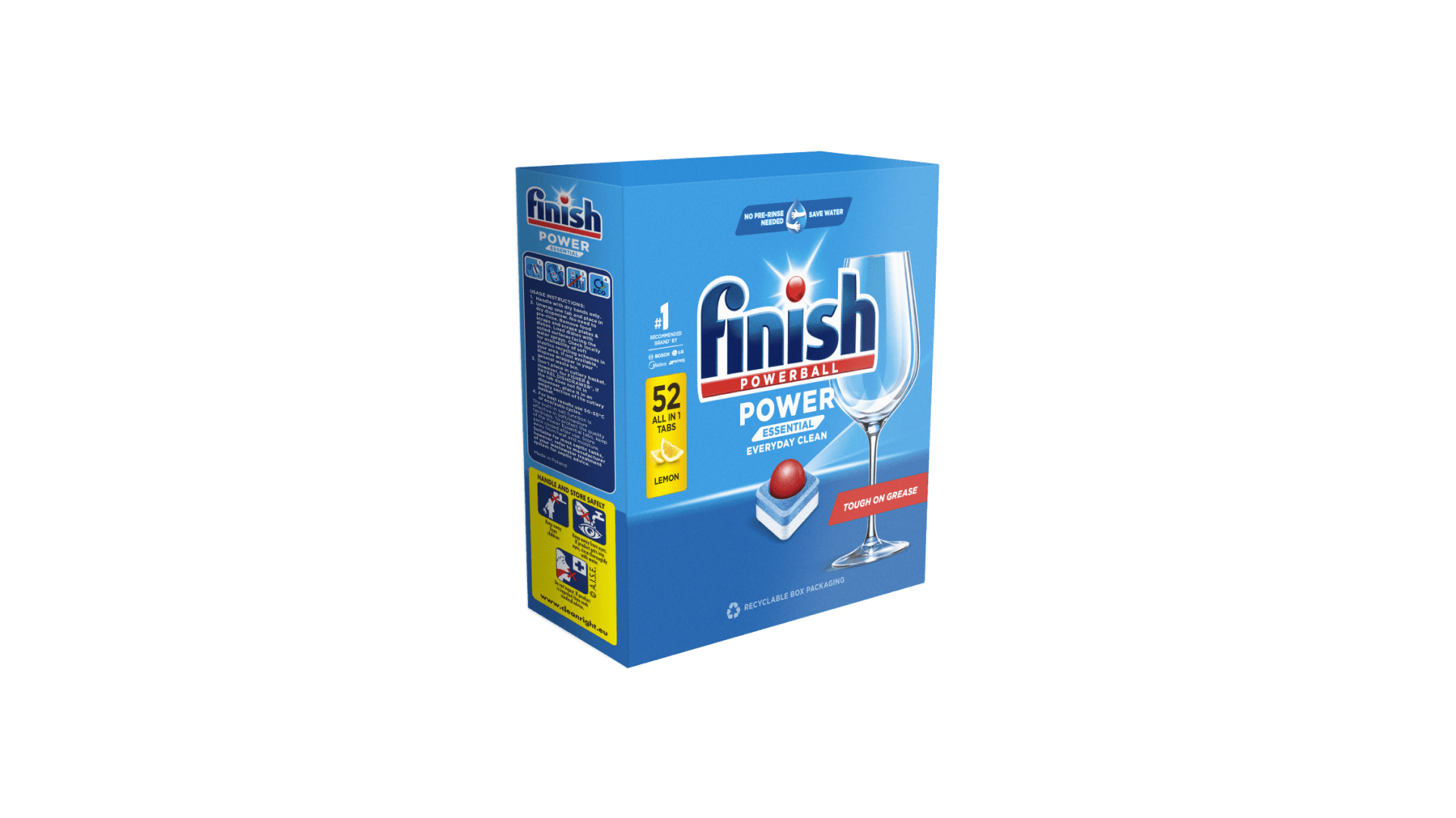 Finish Power Essential Lemon 52S